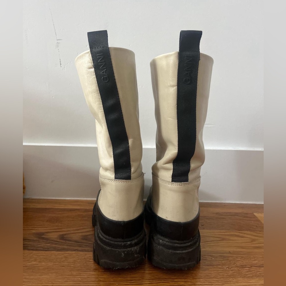 GANNI platform leather boots